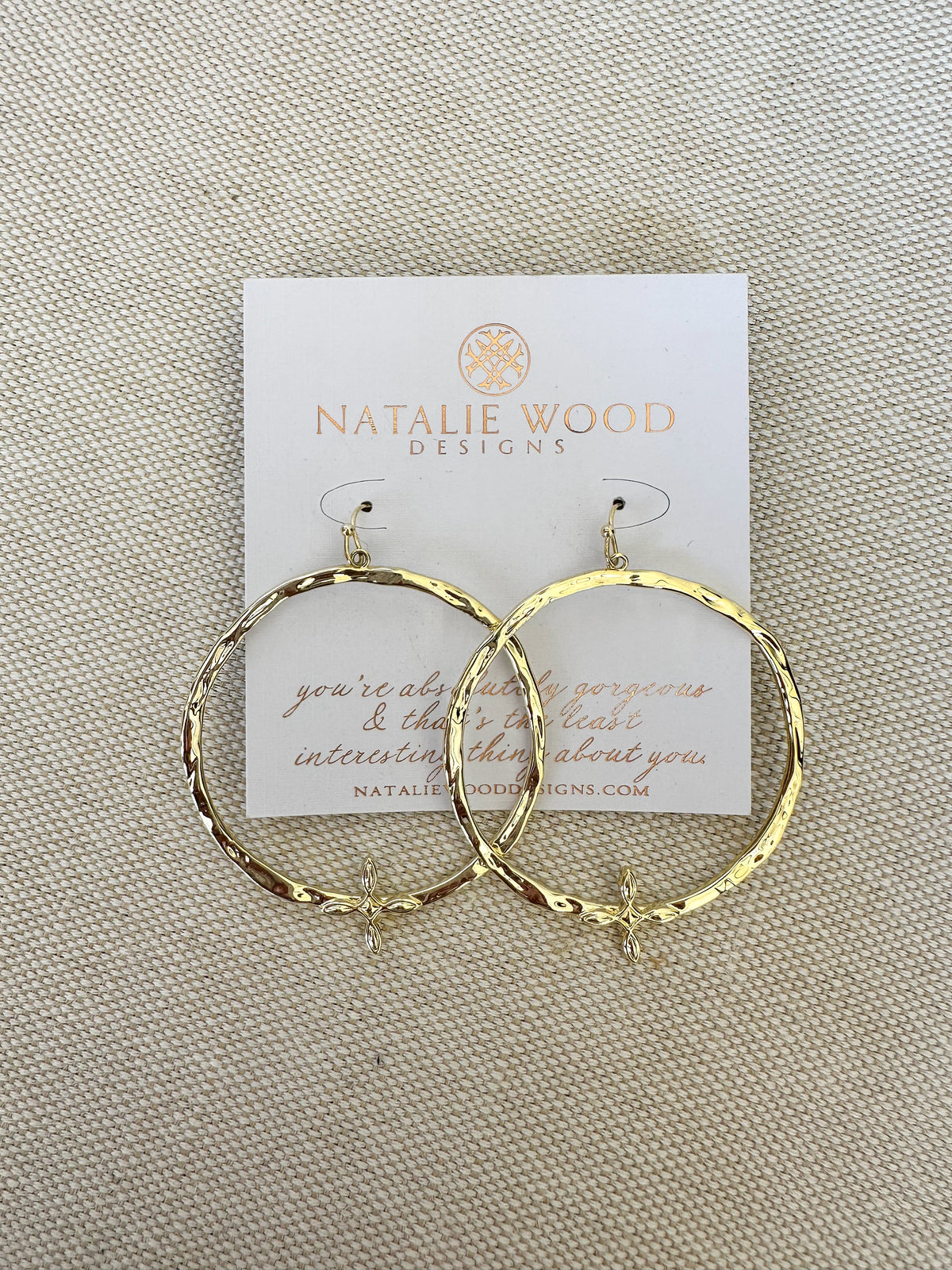 natalie wood designs gold hoop earring 