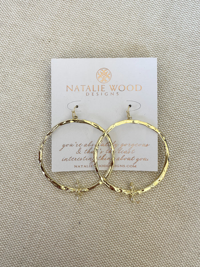 natalie wood designs gold hoop earring 