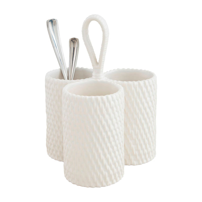 mud pie woven utensil holder
