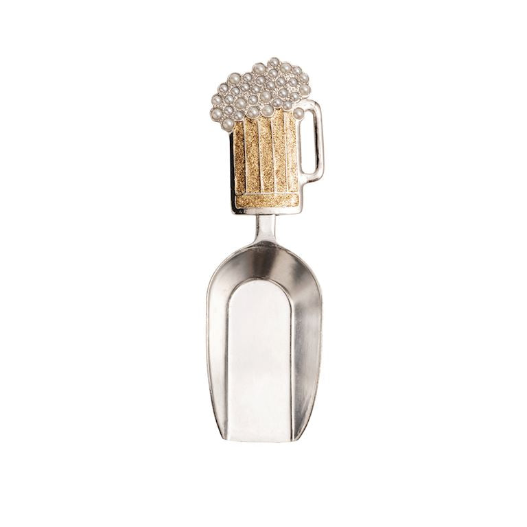decorative ice scoop silver 