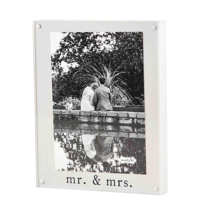 mud pie magnetic frame mr. & mrs. 
