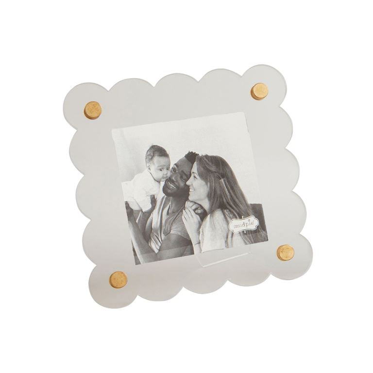 square acrylic clear frame with easel back 