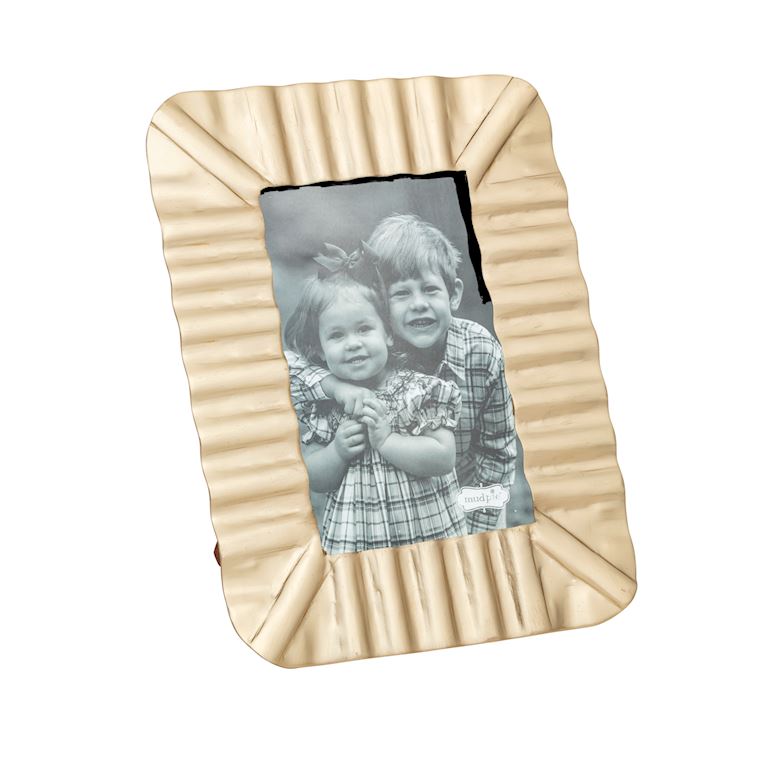 ruffle brass frame vertical mud pie 