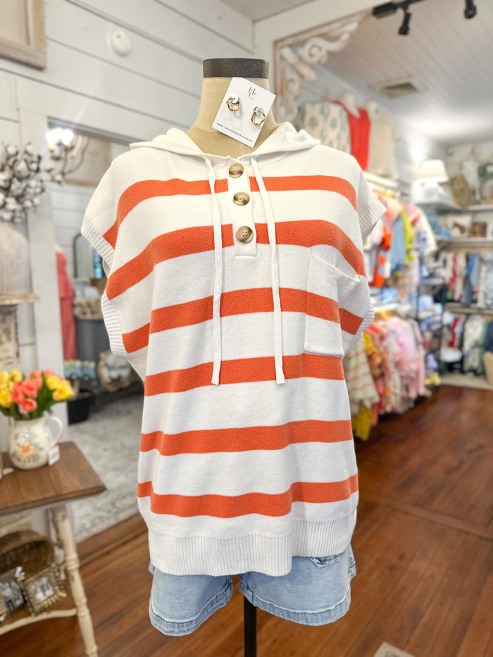 Striped shirt on a mannequin in a store setting