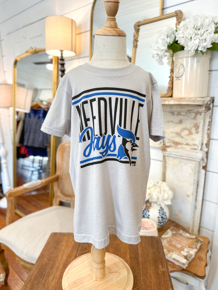 Needville Jays Tee - Grey YOUTH