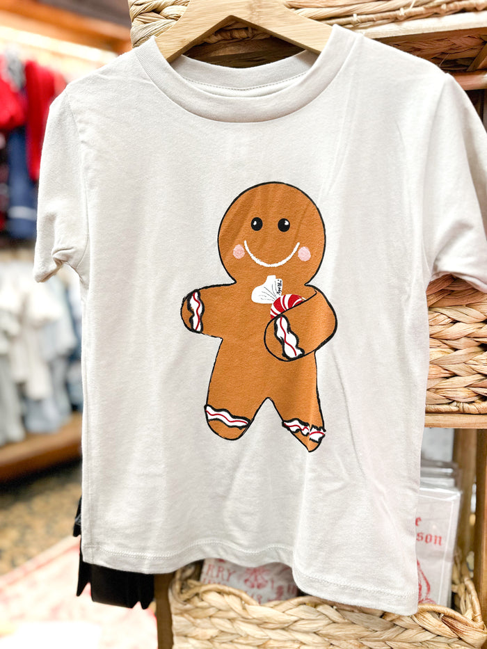 kids size gingerbread tee by august bleu