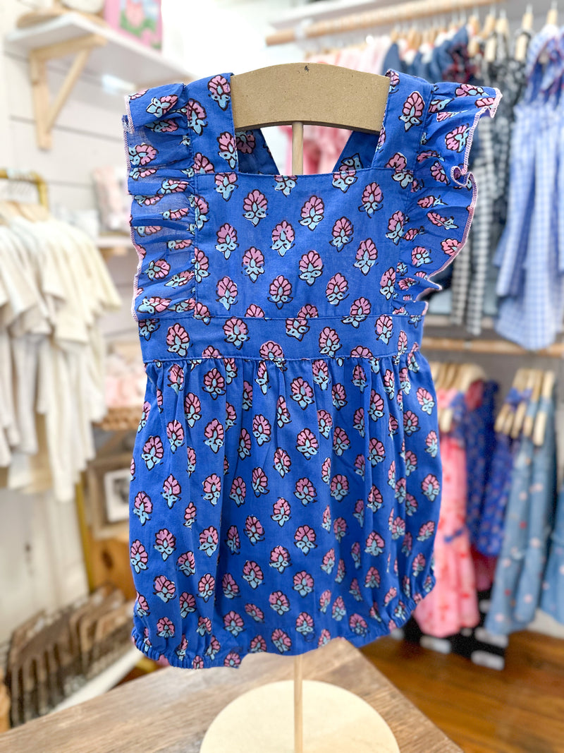 Ruffle Print Romper