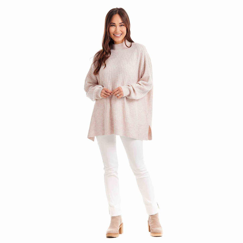 mud pie milo cream ribbed sweater