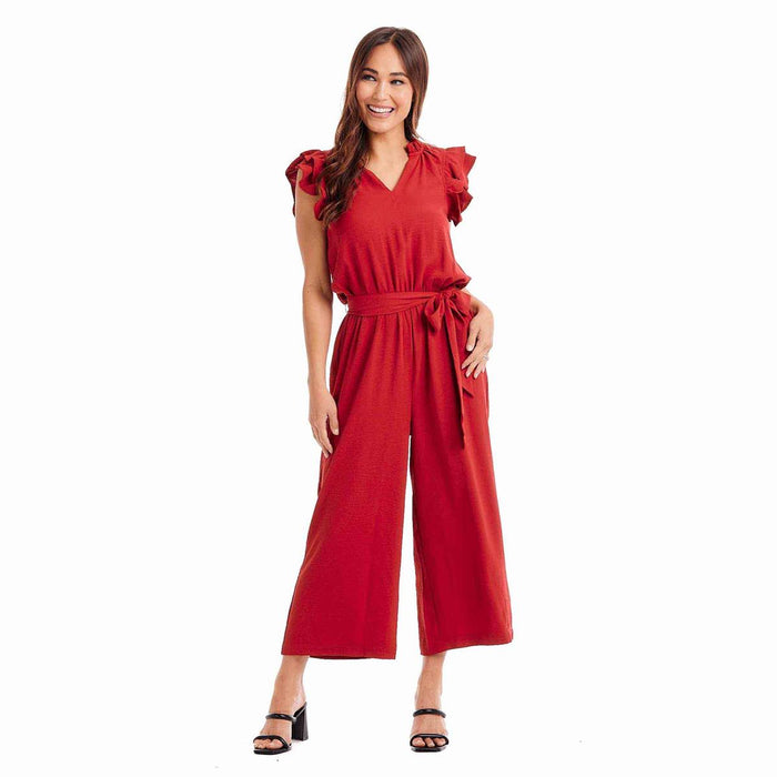 mud pie red jumpsuit