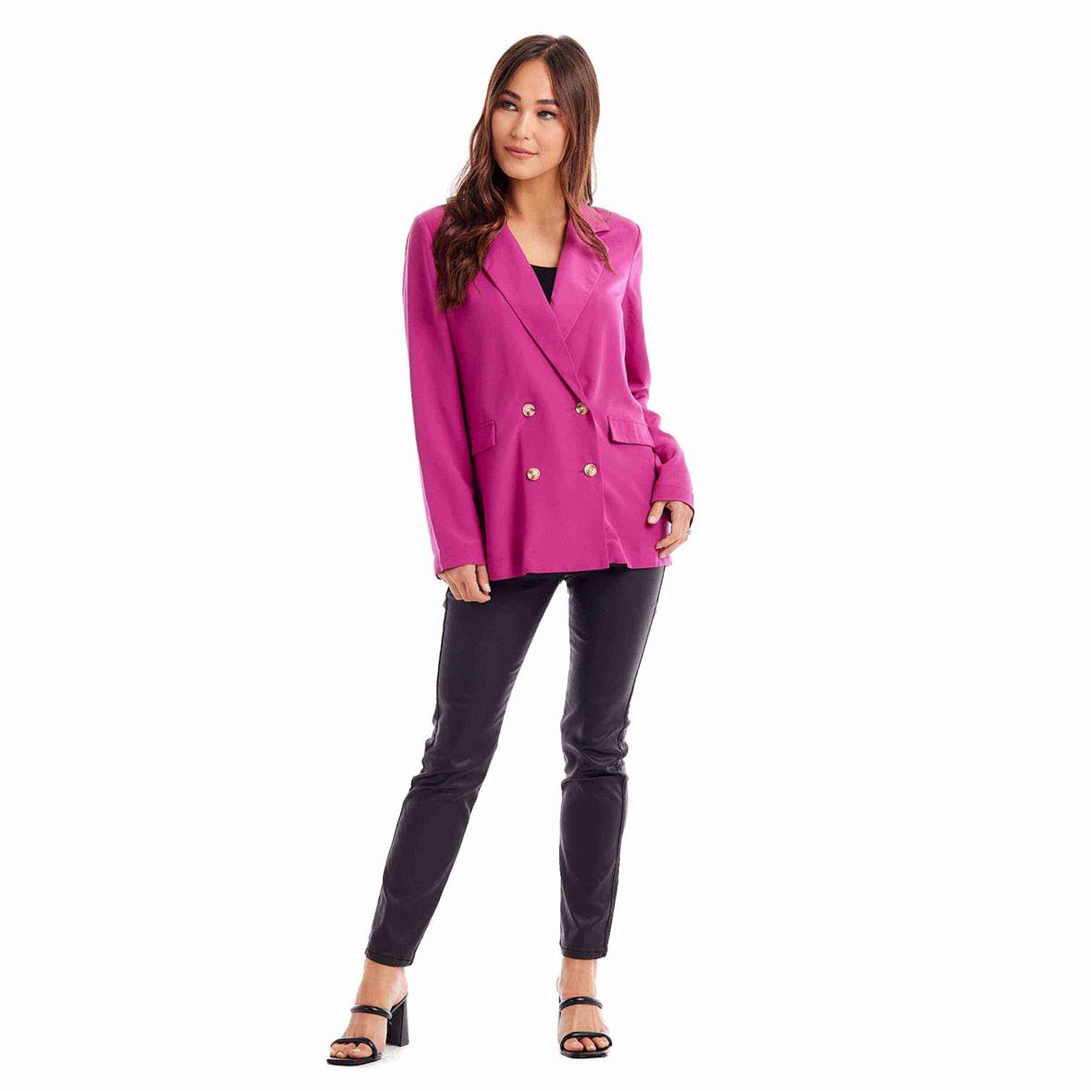 mud pie wynn blazer in raspberry 