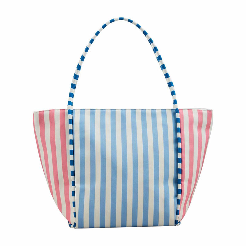 blue and pink cooler tote bag mud pie