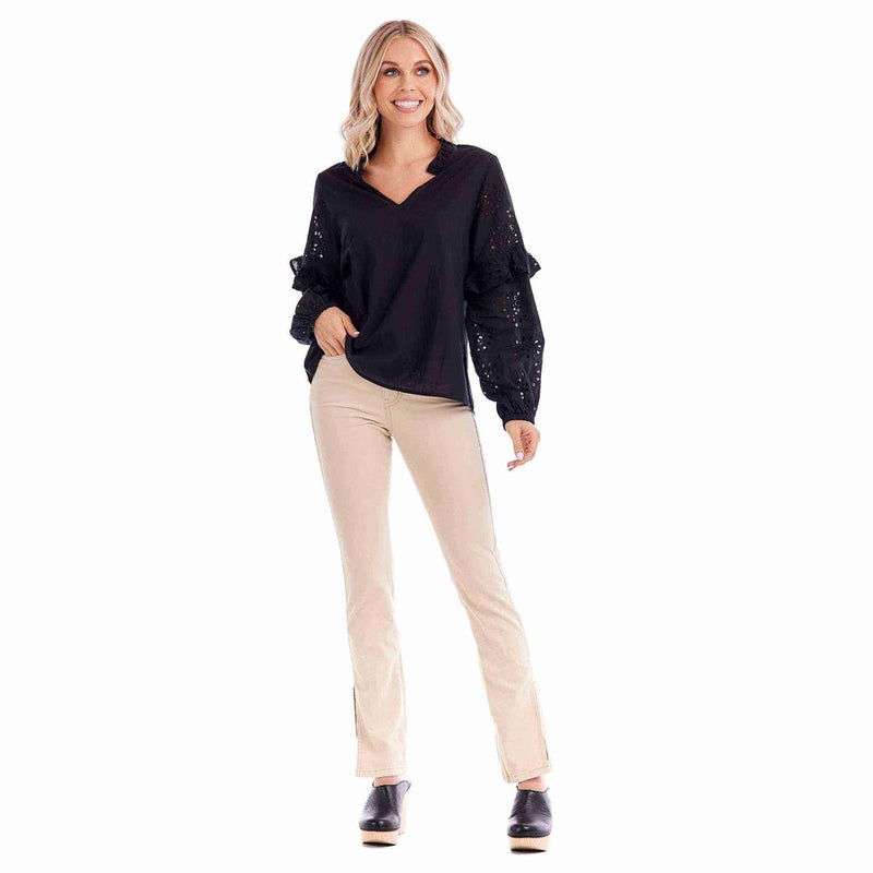 mud pie amaya top in black 