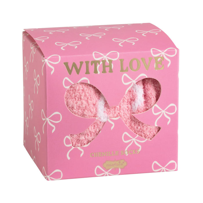 mud pie pink bow socks 