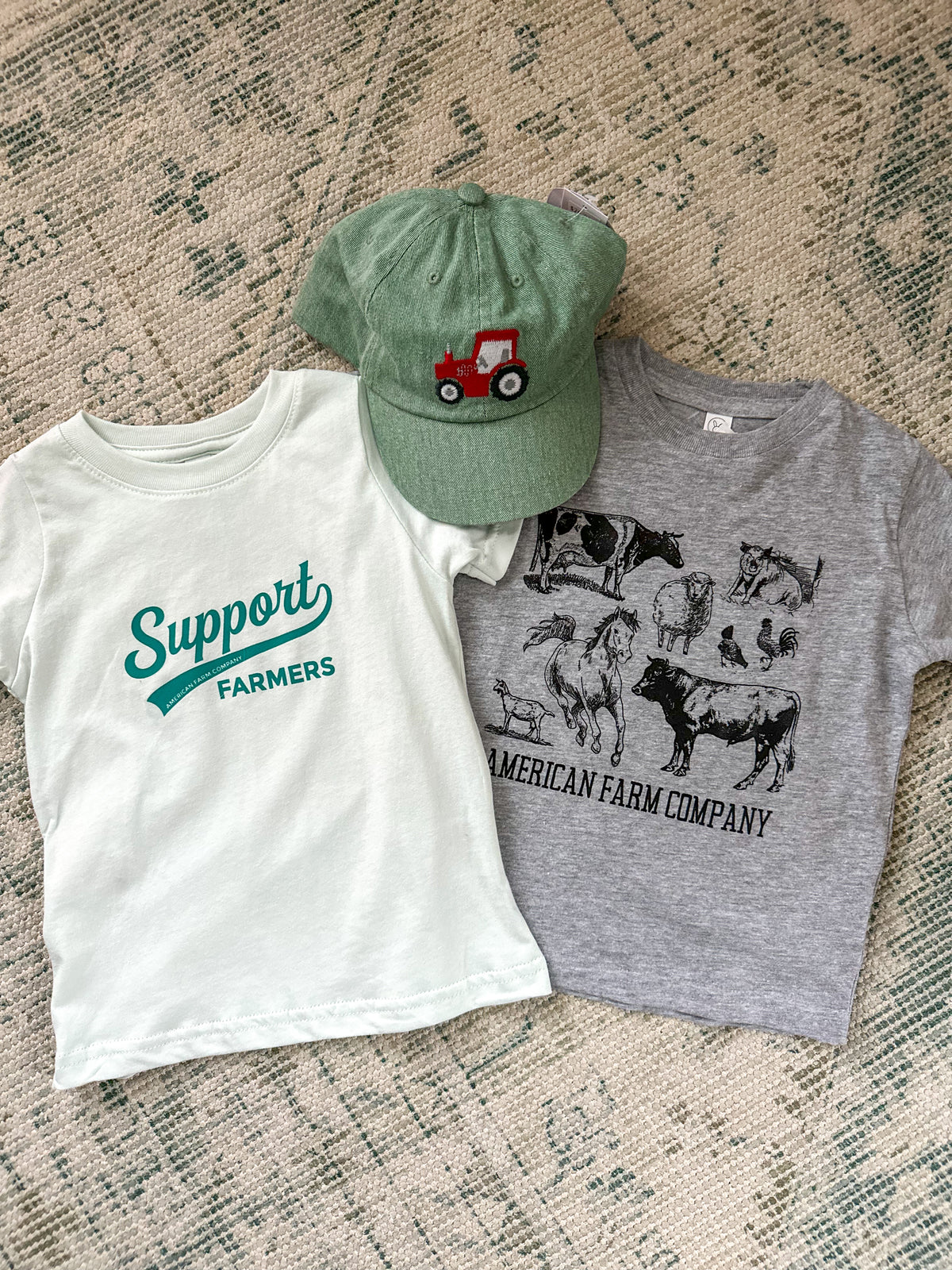 light green support farmers american farm co tee