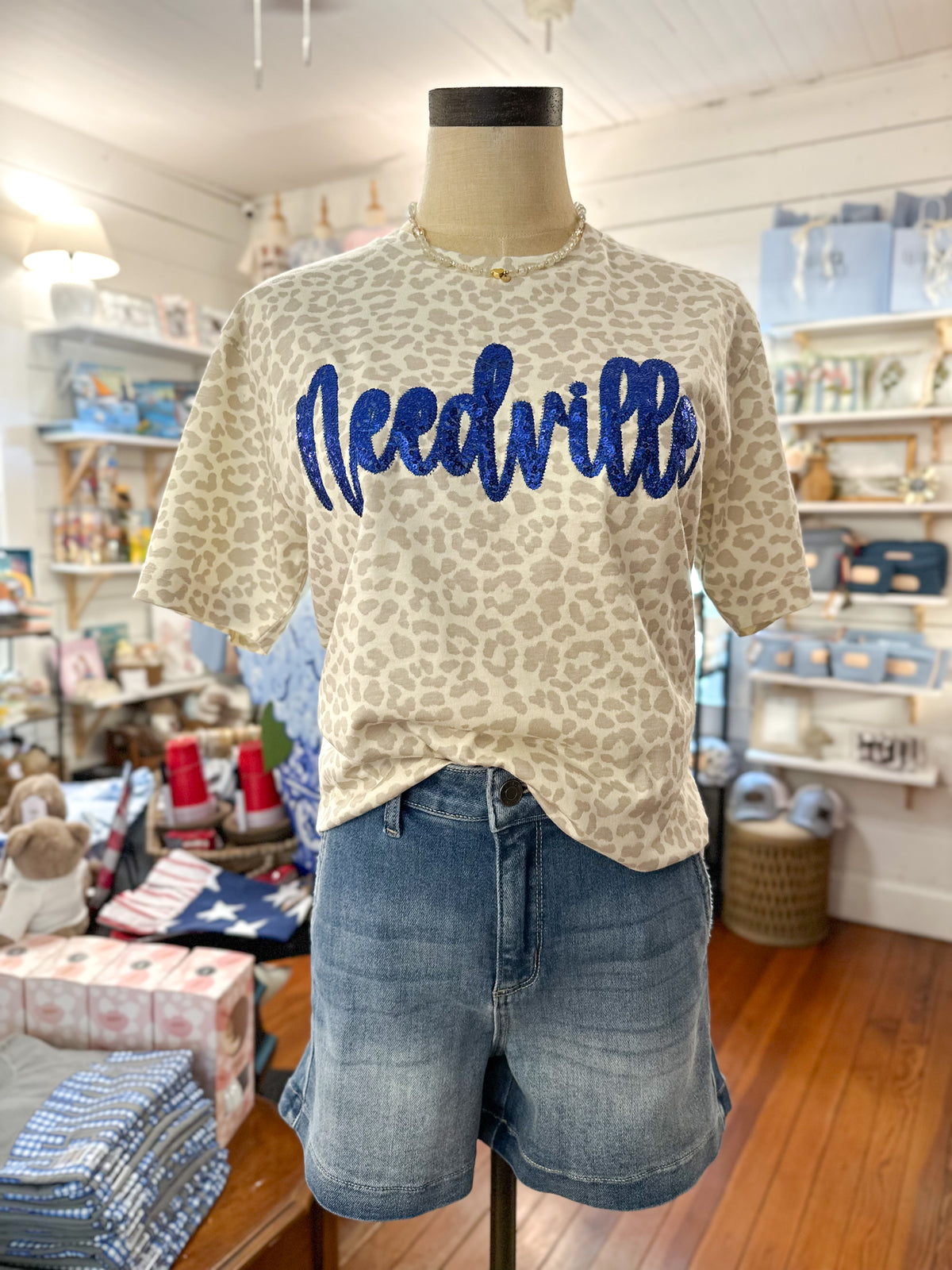 Needville Tee - White Print