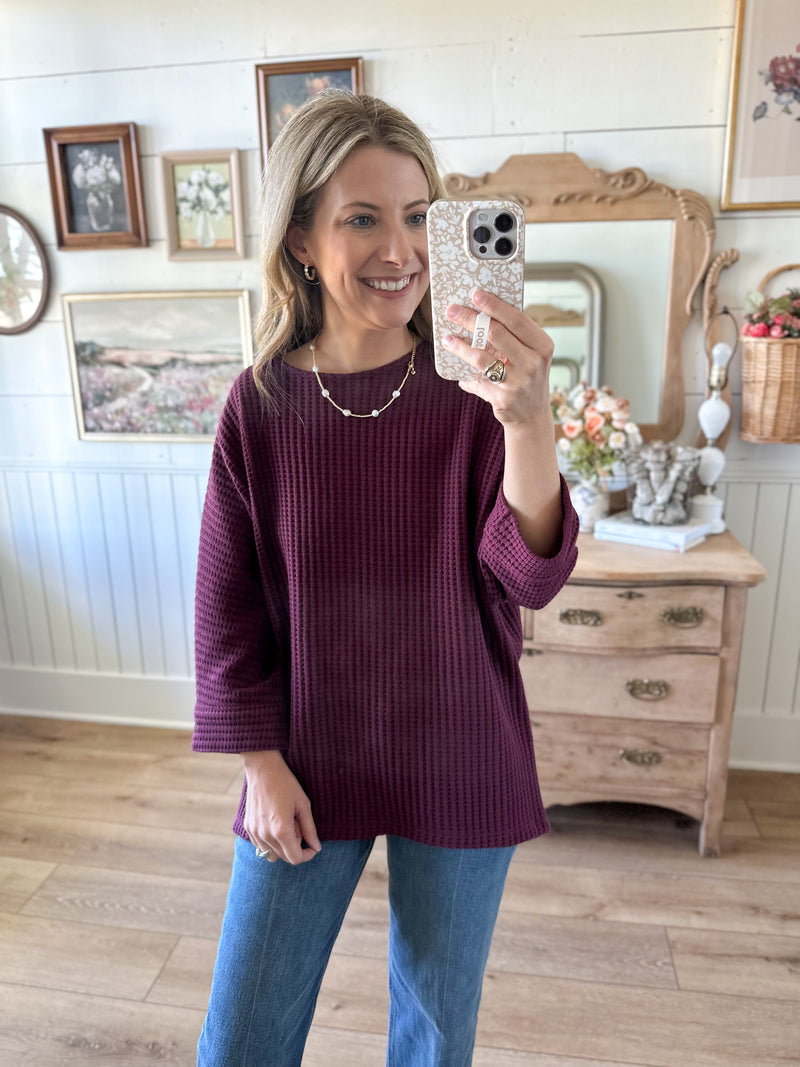 Michelle Top - Burgundy