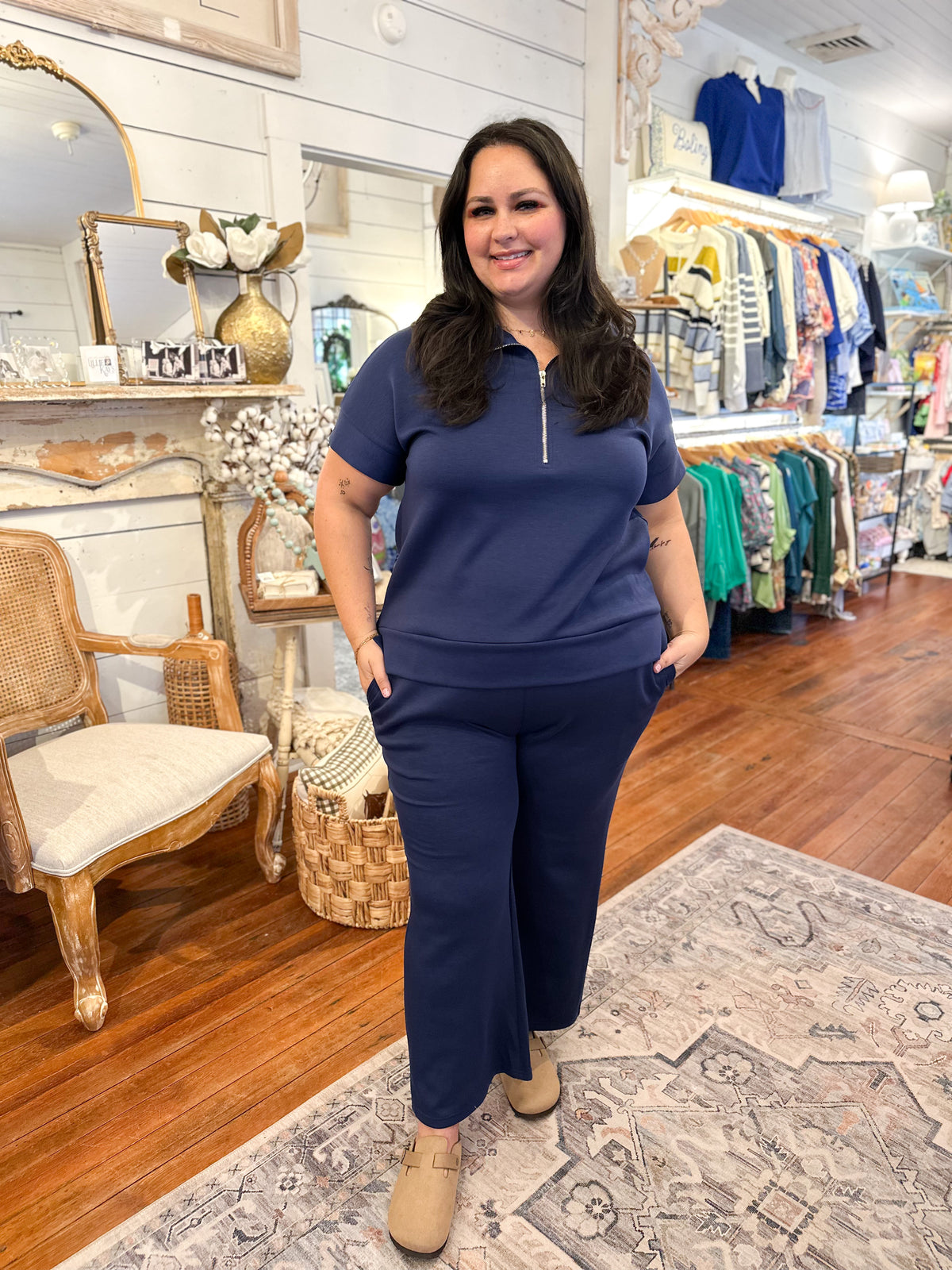 Navy blue loungewear set 