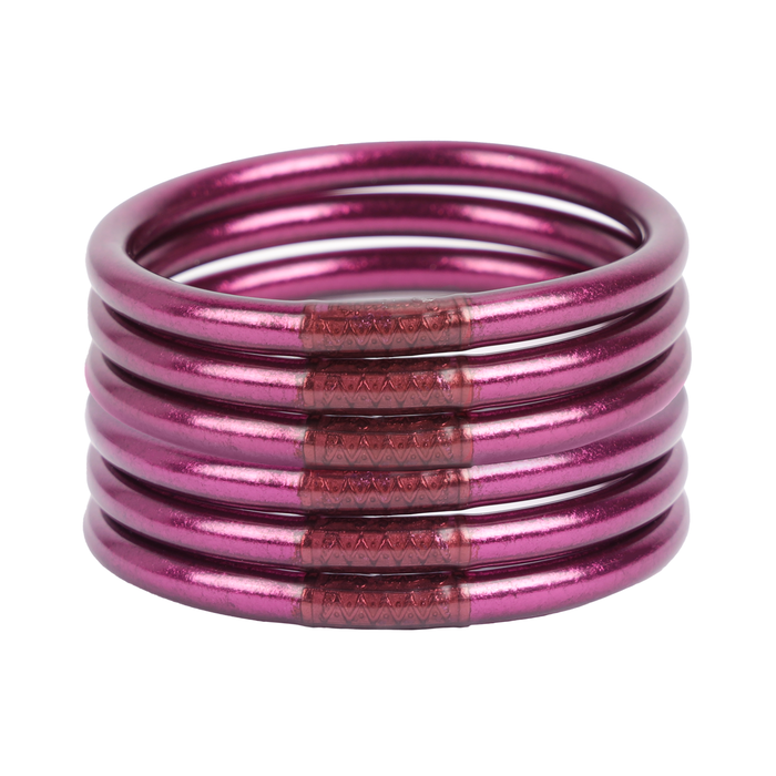 budhagirl amethyst bangle set