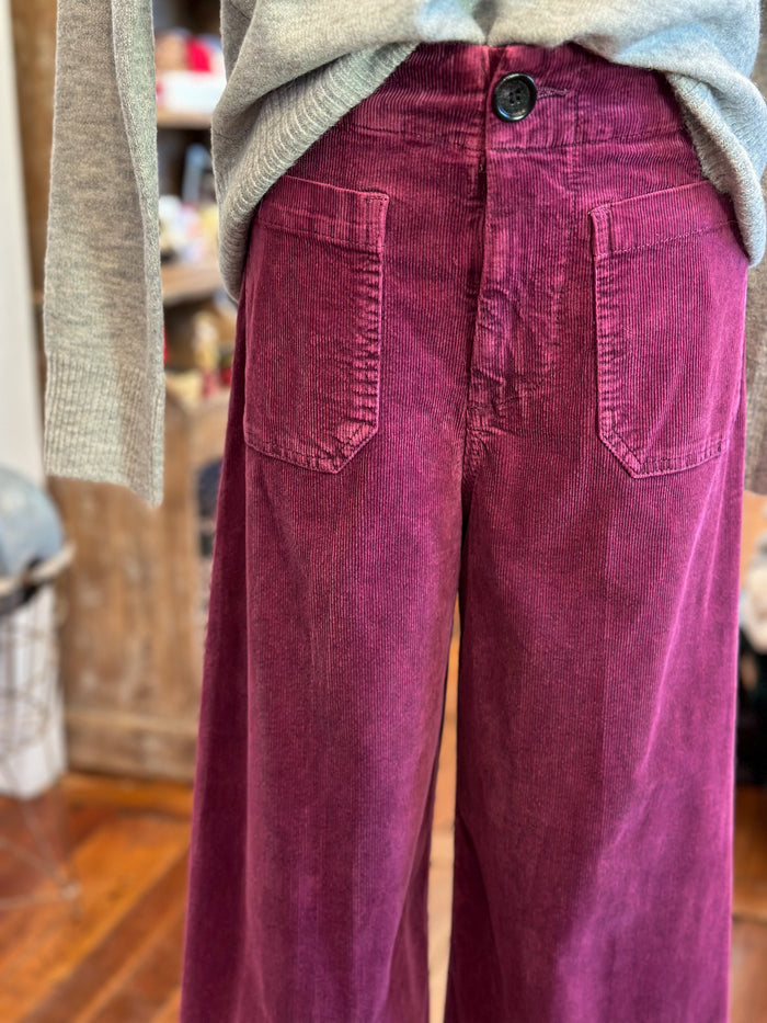 berry cord flare jean 