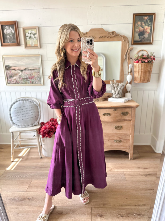 Lainey Dress - Plum