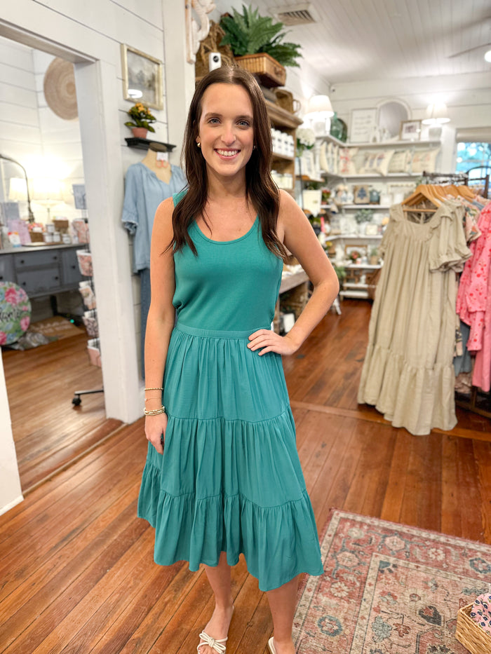 Portia Dress - Teal