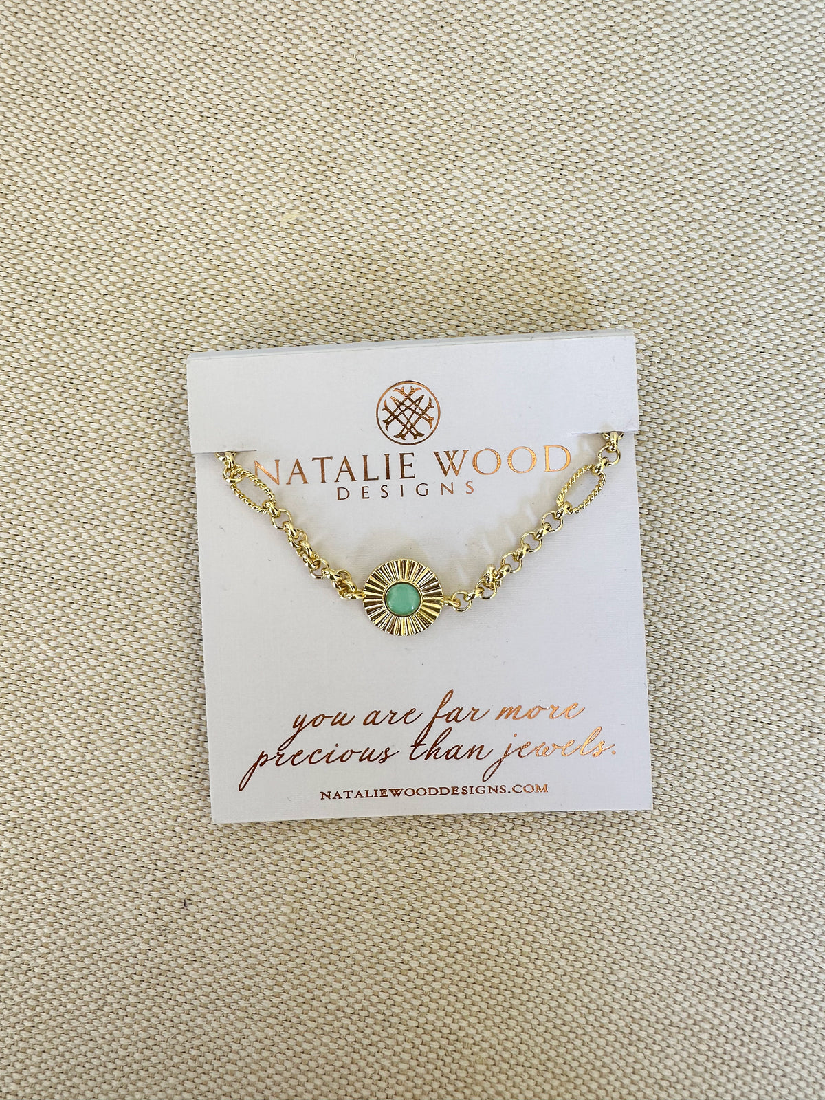 solaris aqua stone necklace Natalie wood designs 