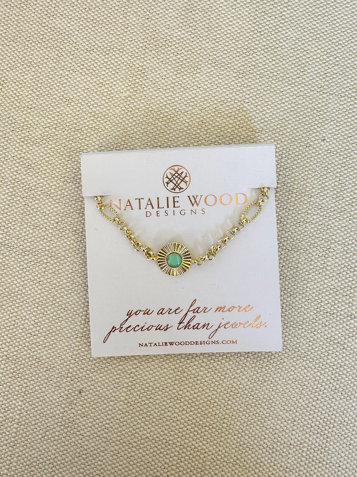 solaris aqua stone necklace Natalie wood designs 