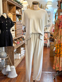 SILVER JUMPSUIT SET