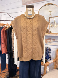 Rachel Sweater Top - Mocha