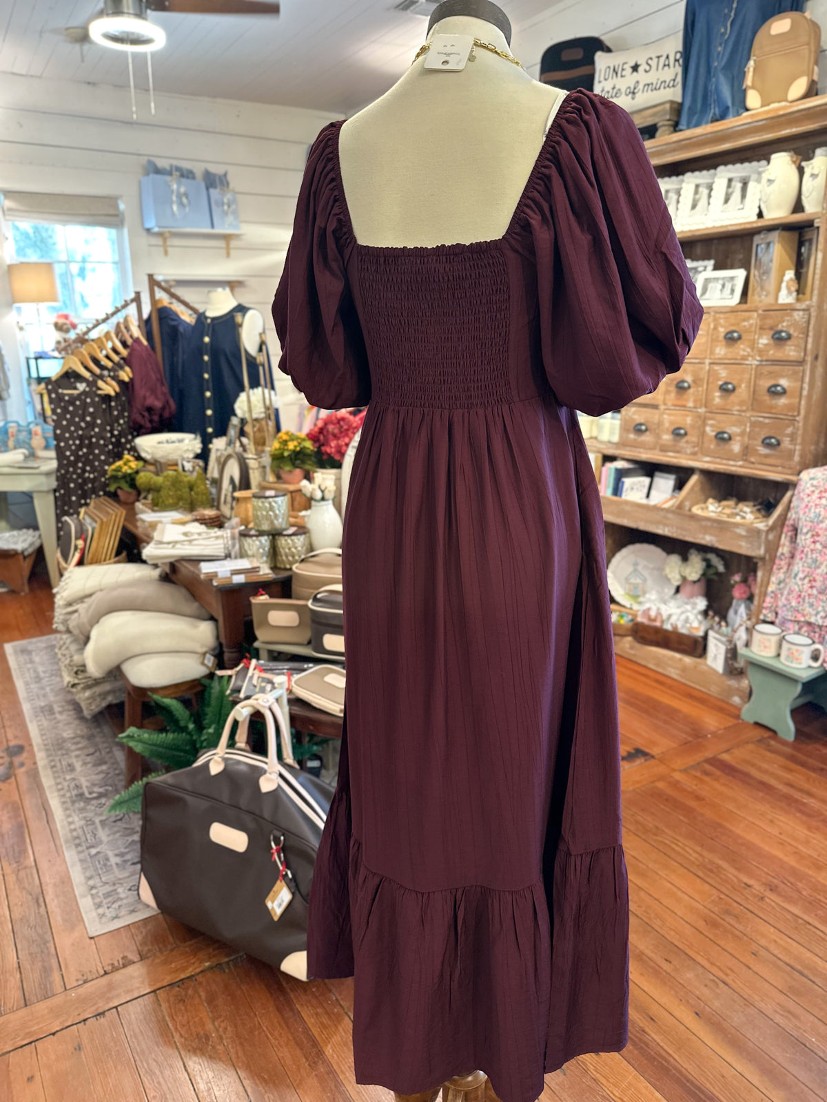 Alice Dress - Burgundy