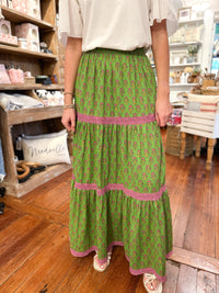 pink and green layerz clothing madison skirt 