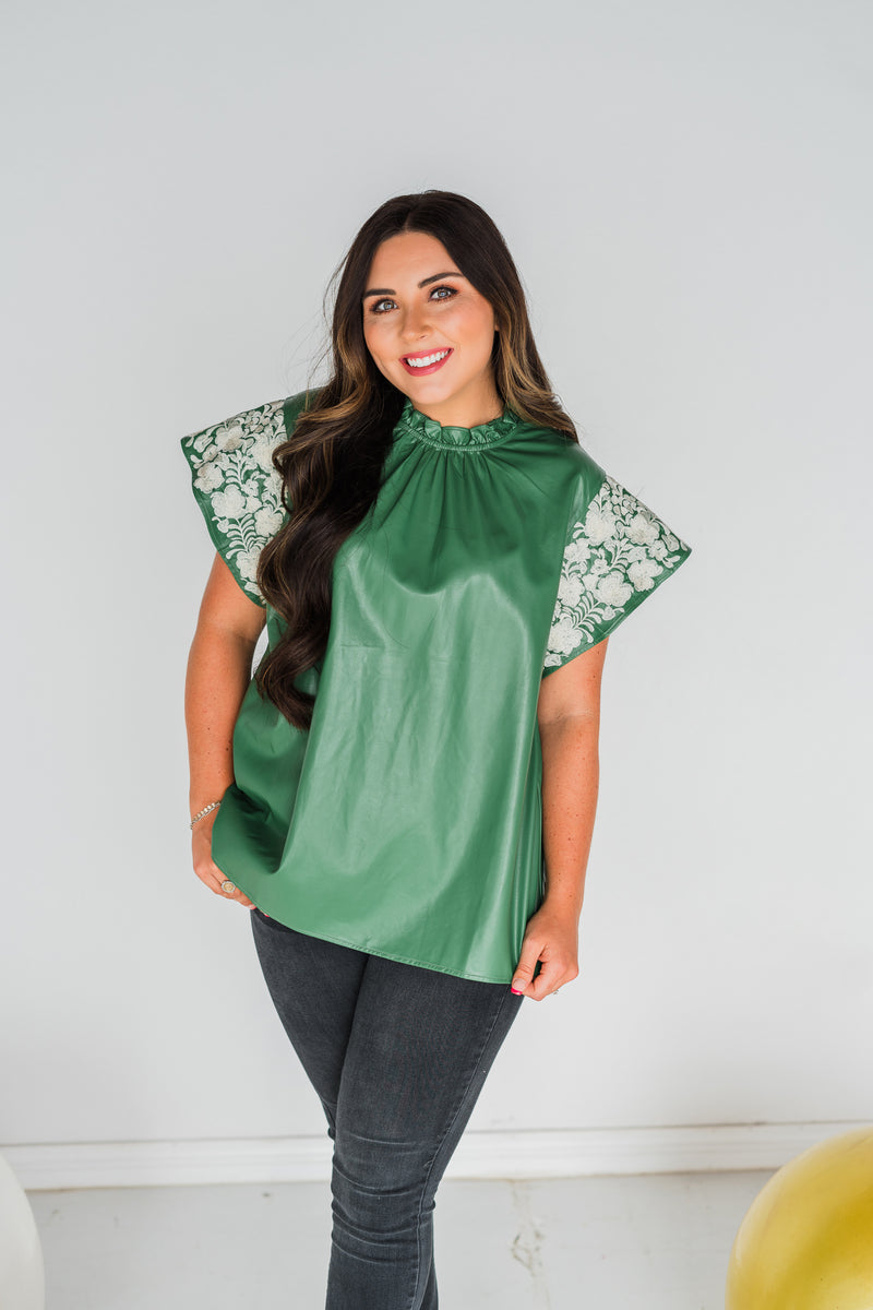 LAYERZ GREEN FELICITY TOP