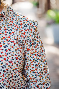 jolene top floral print layerz clothing
