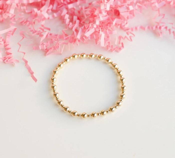 beaded blondes katy bracelet gold 
