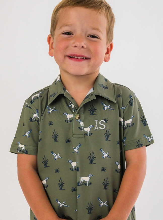 hunting pup polo for toddlers ruggedbutts 

