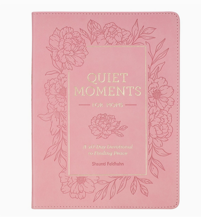 Pink book cover with floral designs and text on a white background