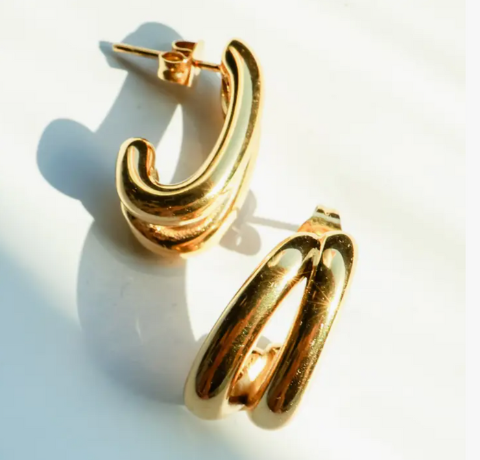 gold layered hoop made by harco