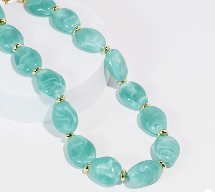 aqua necklace treasure jewels 