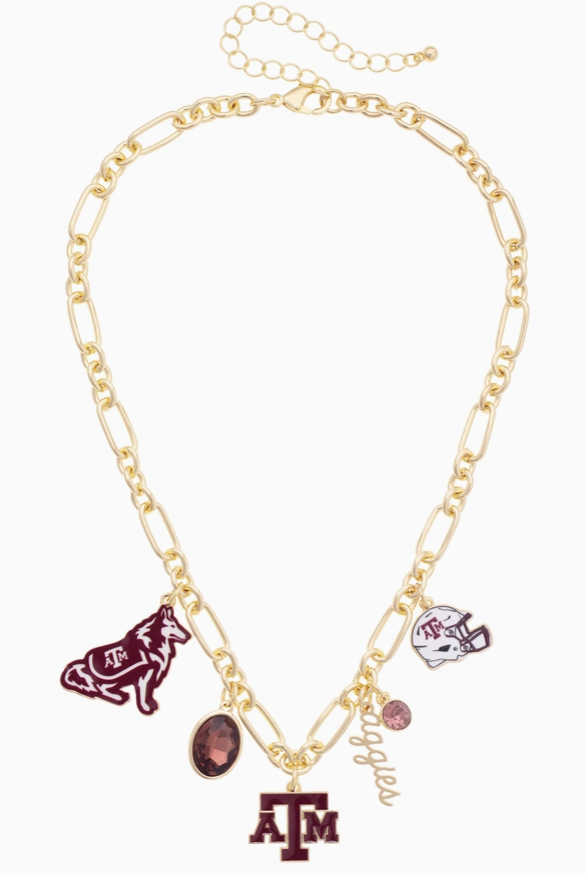 tamu gameday charm necklace 