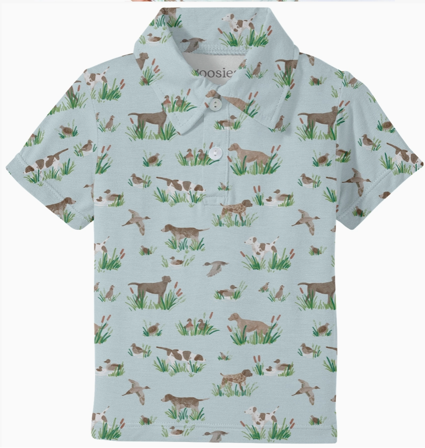 goosie brand delta dogs polo 
