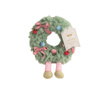 mud pie areatha plush wreath 