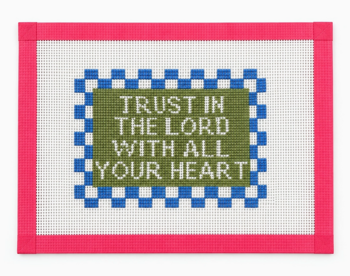 needlepoint kit trust in the lord with all your heart 