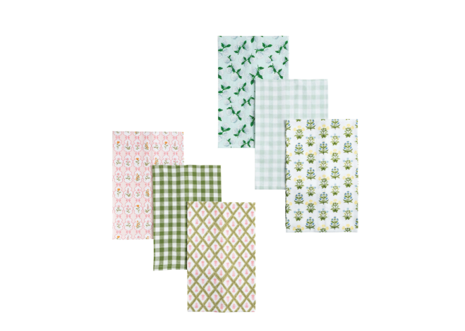 assorted colorful towels in gift box 
