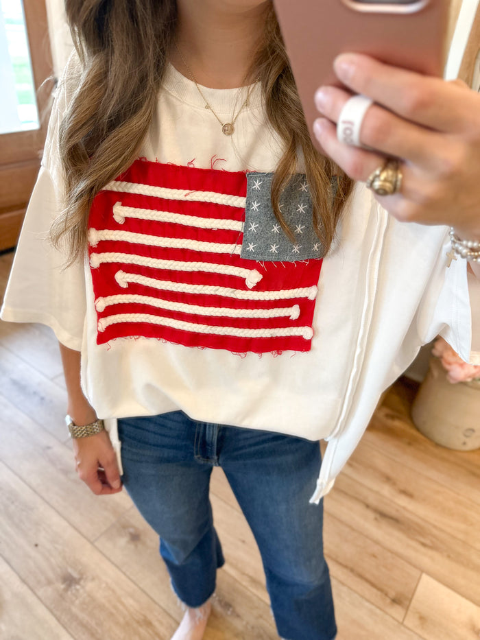 PATCHWORK FLAG TOP 