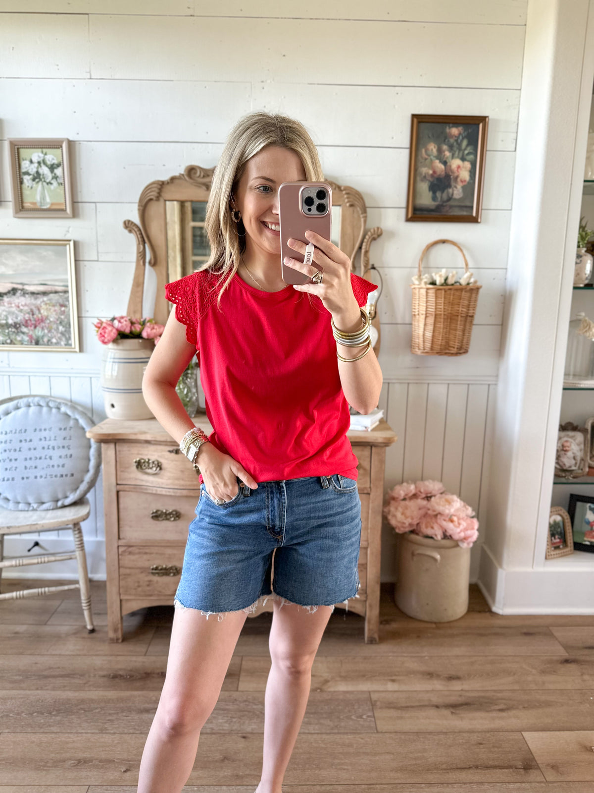 bright red eve top anpther love 