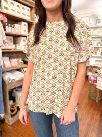 floral basic tee layerz clothing 