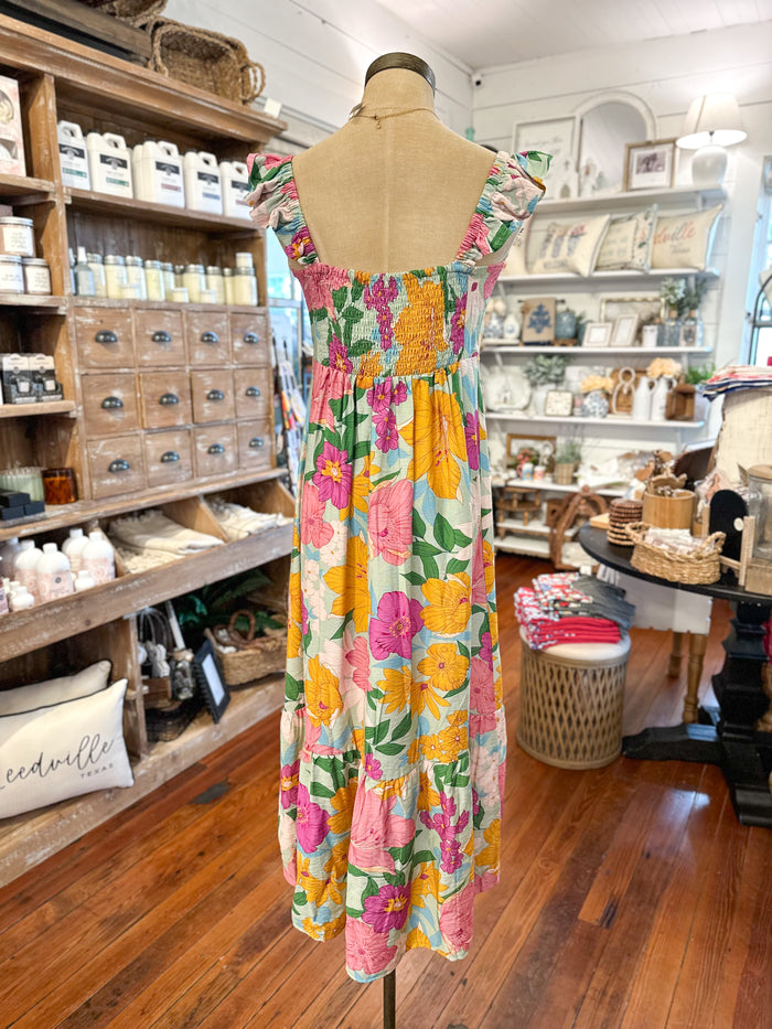 floral maxi umgee dress 