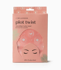 hair towel lemon lavender