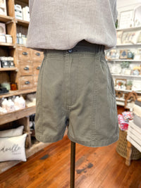 olive green high rise short another love 