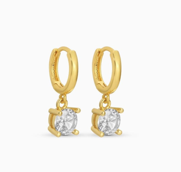 gold huggie earring 